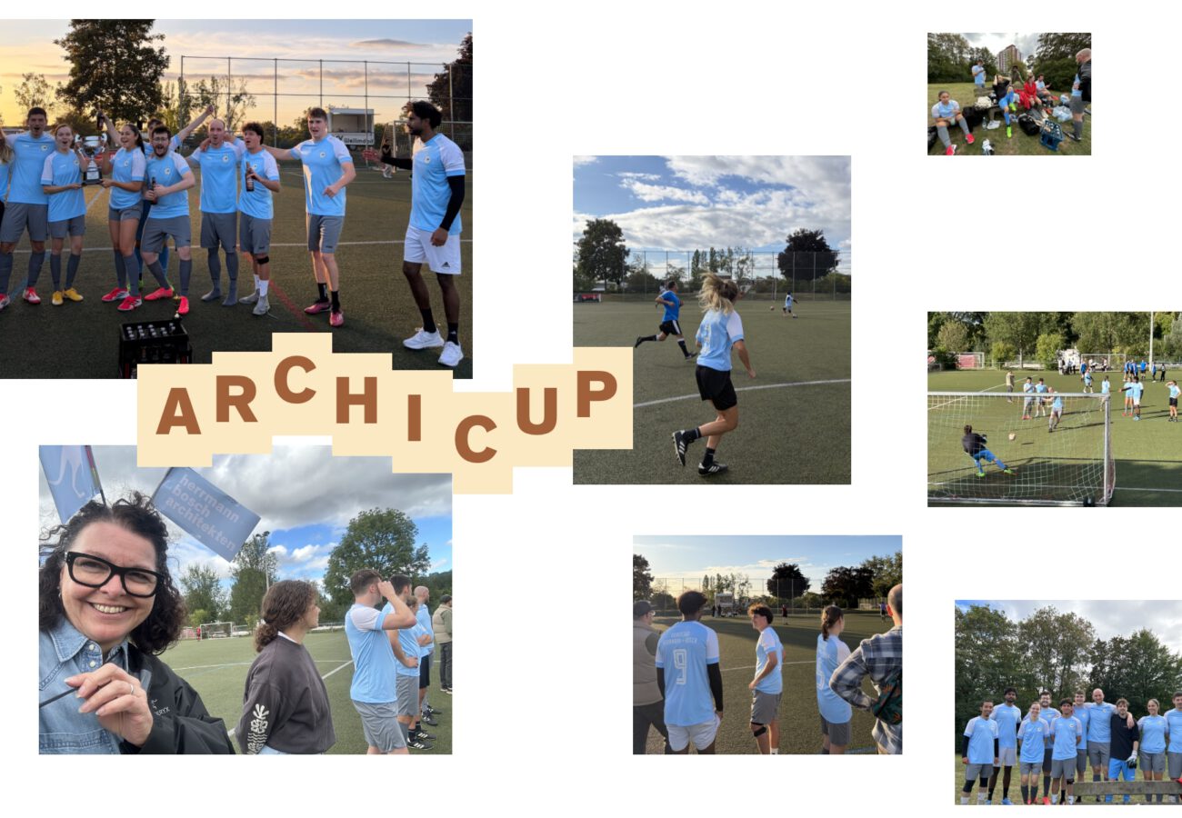 Team von herrmann+bosch architekten beim ARCHICUP 2026 nach dem Gewinn des 1. Platzes.