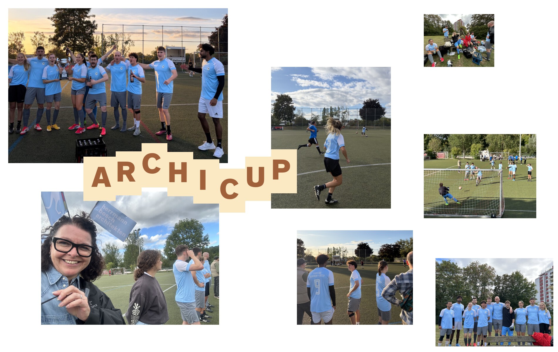 Team von herrmann+bosch architekten beim ARCHICUP 2026 nach dem Gewinn des 1. Platzes.