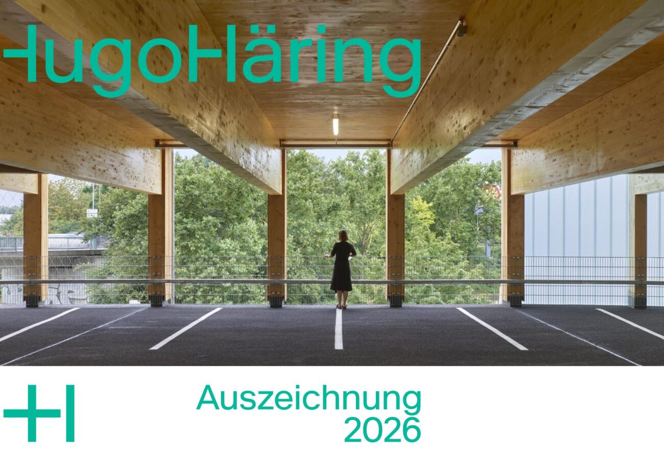 Holzparkhaus der Zukunft in Wendlingen am Neckar mit sichtbarer Holzkonstruktion und Hugo-Häring-Auszeichnung 2026.