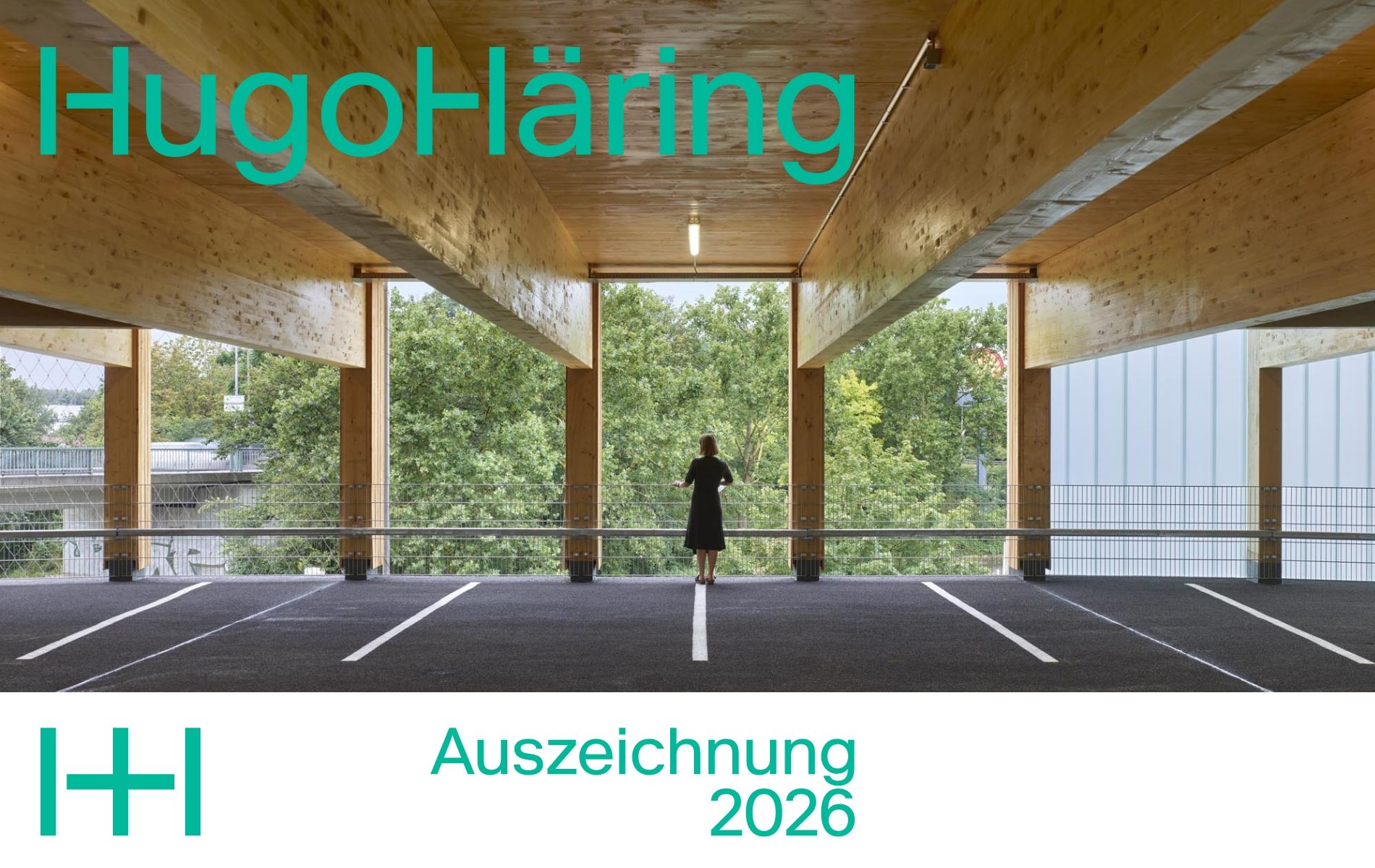 Holzparkhaus der Zukunft in Wendlingen am Neckar mit sichtbarer Holzkonstruktion und Hugo-Häring-Auszeichnung 2026.